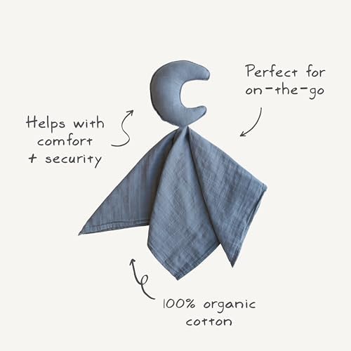 Mushie Moon Security Blanket Organic Muslin Cotton