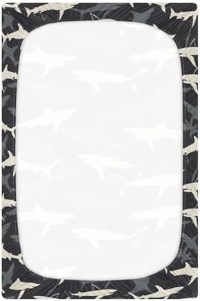 ALAZA Crib Sheets for Girls and Boys Soft Fitted Sheet