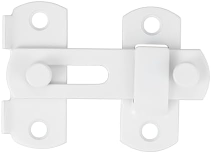 3-Pack White Stainless Steel Barn Door Latches 275 x 202 Inch