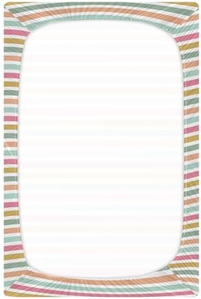 KICPOAY Multicoloured Crib Sheets for Baby Toddler