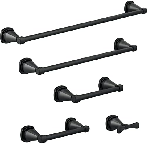 Delta Stryke 18-in Wall Mount Towel Bar in Matte Black 1