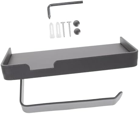 Alipis Dual-Use Toilet Paper Holder with Storage Shelf