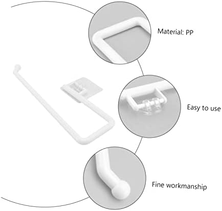 HOMSFOU Wall-Mounted Toilet Paper Holder No Punching Design