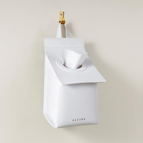 OLETHA Toilet Paper Holder - White Aesthetic Design