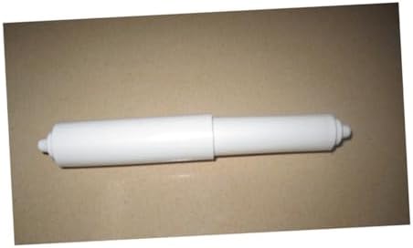 KONTONTY White Plastic Toilet Paper Holder Stand 4 Count