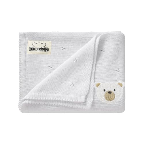 Mimixiong Organic Cotton Baby Blanket 40x30 Inch