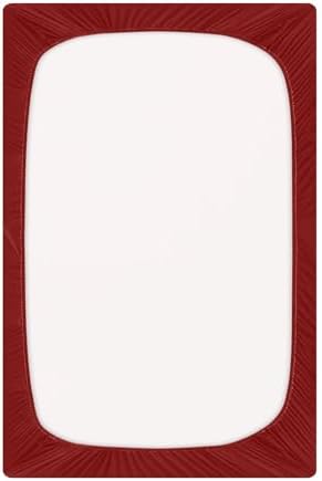 KEIGE Maroon Crib Sheet for Baby Bedding