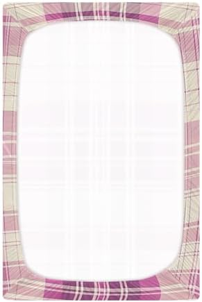 KICPOAY Checkered Tartan Plaid Crib Sheets