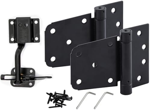 HOME MASTER HARDWARE Self-Closing Gate Kit Black
