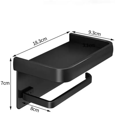 1PC Aluminum Alloy Toilet Paper Holder for Bathroom Storage