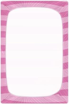 Dark Light Pink Stripes Fitted Crib Sheets for Baby Toddler