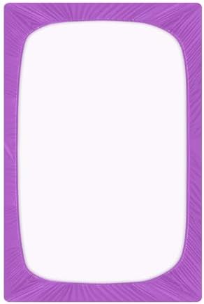 KEIGE Medium Orchid Crib Sheet for Girls and Boys 1