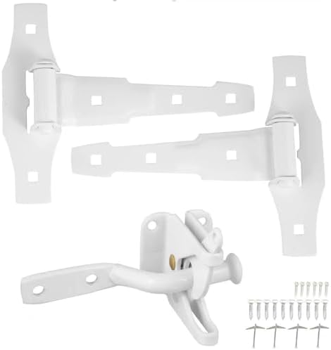 Stanley Ornamental White Gate Latch Set 790896