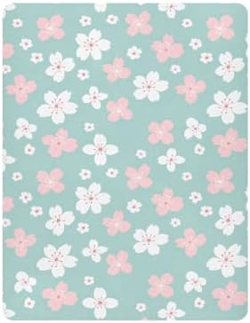 MNSRUU Crib Sheets with Cherry Blossom Print