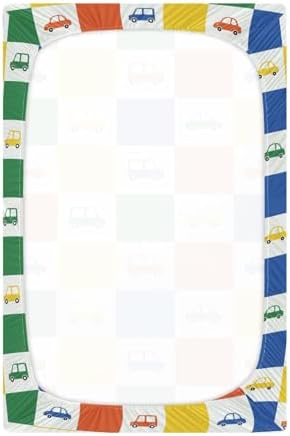 Gbjiemia Cute Naive Cars Crib Sheets for Baby Boys and Girls