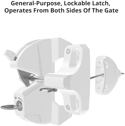 DD Technologies LokkLatch with External Access Button White