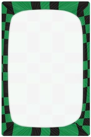 KICPOAY Checkered Crib Sheets for Baby Toddler Portable Playard