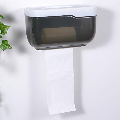 VICASKY Wall-Mounted Tissue Box Grey No Punching Required