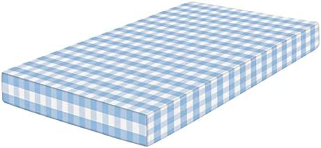 XISUNYA Checkered Crib Sheet Set 28x52x8 Microfiber Baby Sheets
