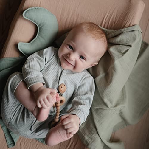 Mushie Moon Security Blanket Organic Muslin Cotton