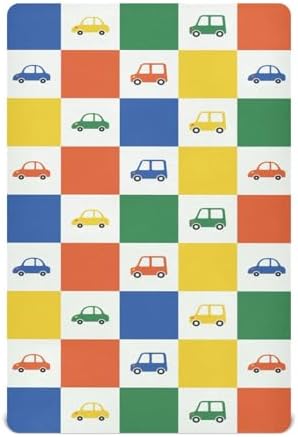 Gbjiemia Cute Naive Cars Crib Sheets for Baby Boys and Girls