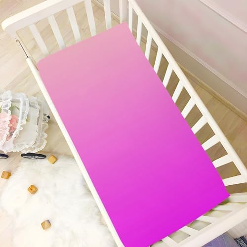 KEIGE Rosy Brown Purple 02 Crib Sheet for Baby