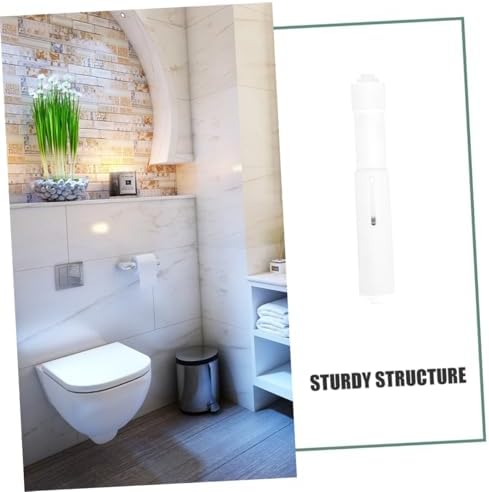 Luxshiny Toilet Paper Holder Spring Loaded Spindle Rod