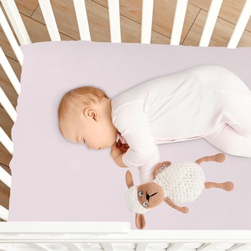 KEIGE Lavender Blush 02 Crib Sheet for Baby Bed