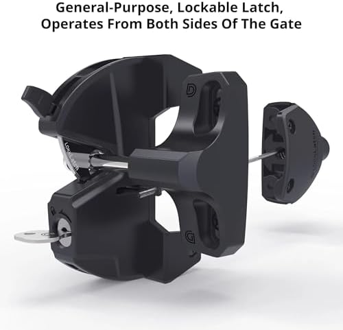 DD Technologies LokkLatch with Push Button Black