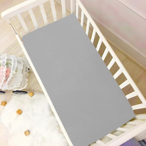 KEIGE Grey 02 Fitted Crib Sheet for Baby 1