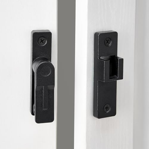 INIRET 2 Packs 180 Degree Flip Latch with Matte Black Finish