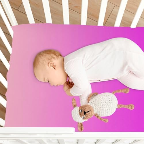 KEIGE Rosy Brown Purple 02 Crib Sheet for Baby