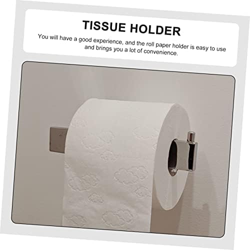 Hemoton Wall-Mounted Paper Holder with Multi-Function Storage