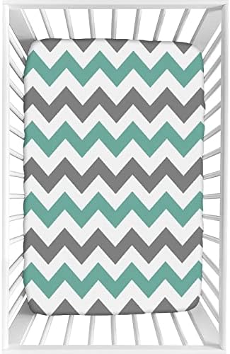 XISUNYA Chevron Pattern Crib Sheet Set