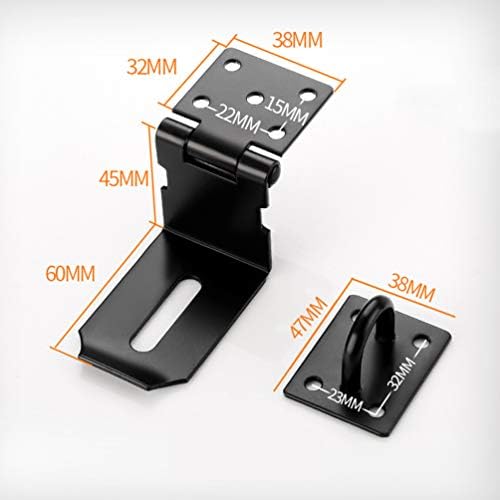 SHAUNI 4 Inch Slide Bolt Door Lock Hasp