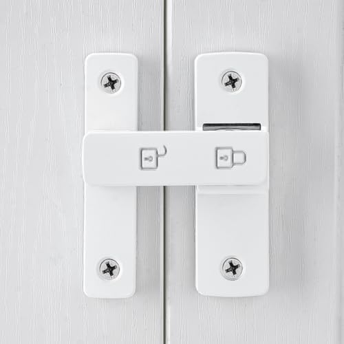 2 Packs 180 Degree Barn Door Latches with Screws