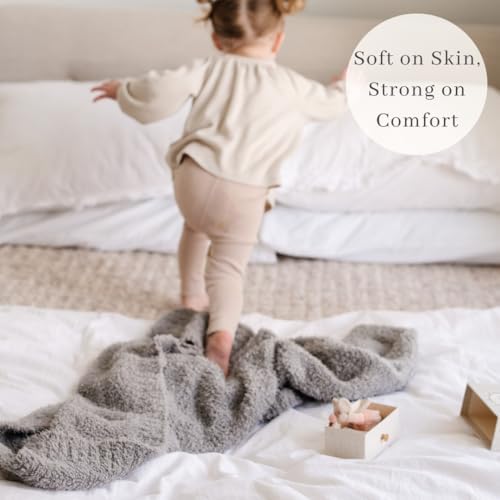 SARANONI Bamboni Luxury Baby Blanket Gray 30x40