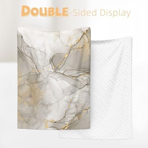 Schgap Gold Marble Baby Blanket 30 x 40