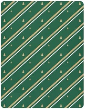 KICPOAY Christmas Striped Crib Sheets for Baby 1