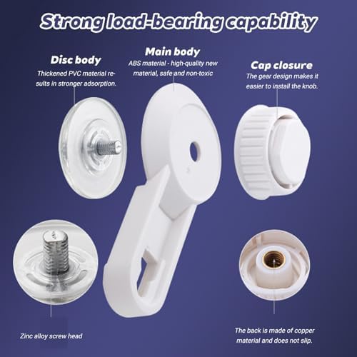 Wall Mounted Toilet Paper Holder - Rustproof Suction Cup White