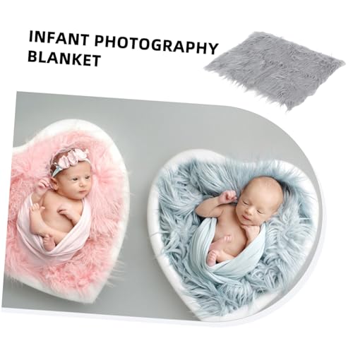 NUOBESTY Faux Fur Blanket for Baby Photoshoot