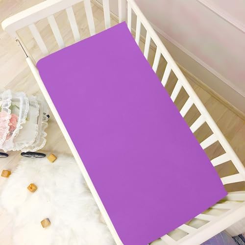 KEIGE Medium Orchid Crib Sheet for Girls and Boys 1