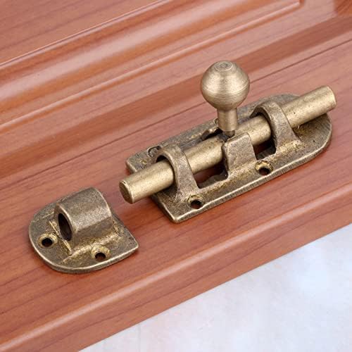 LCARY Brass Door Bolt Gate Latch Hardware with Screws