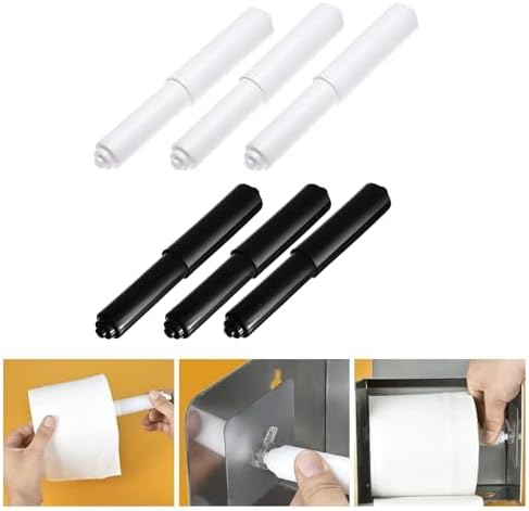 Pack of 3 Holder Roller Telescopic Bathroom Tissue Holder