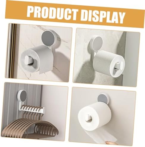 Wall Mount Toilet Paper Holder Space-Saving Bathroom Holder