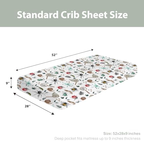 Hunt Baby Crib Sheets for Boy Girl 52x28 Soft Stretchy