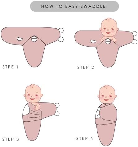 Dormlony Organic Muslin Swaddles 3-Pack for Newborn Babies