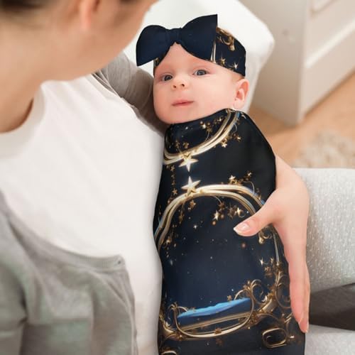 WZYCWB Fine Baby Swaddle Set with Headband