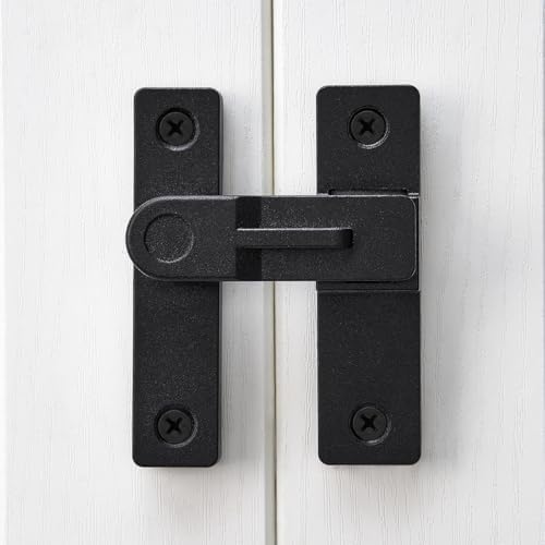 INIRET 2 Packs 180 Degree Flip Latch with Matte Black Finish