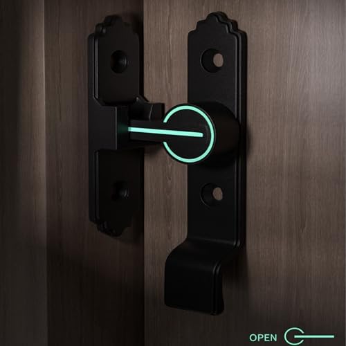 90 Degree Sliding Door Latch Handle Kit Black